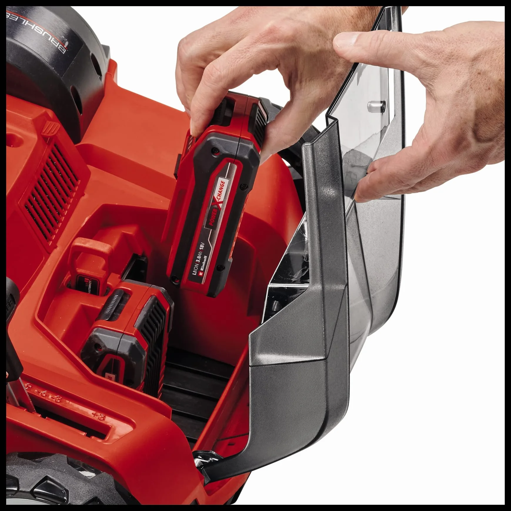 Einhell Ak. wertykulator-napowietrzacz GE-SA 36/35 Li-Solo Power X-Change (Li-Ion, 36 V, silnik bezszcz., wałek nożowy 35 cm, worek 28 l, reg. głęb. rob., bez akumulatora i ładowarki)