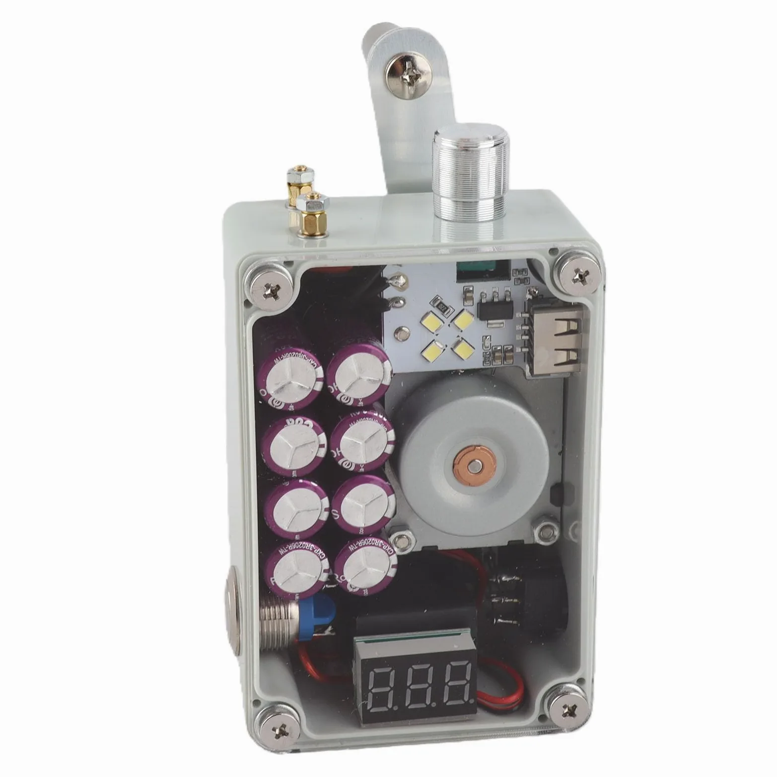 POENVFPO Ręczny Generator Korbowy, Przenośna Elektrownia z Wyjściem USB do Awaryjnego Tworzenia Kopii Zapasowych, Biwakowania, Pieszych Wędrówek i zajęć na świeżym Powietrzu
