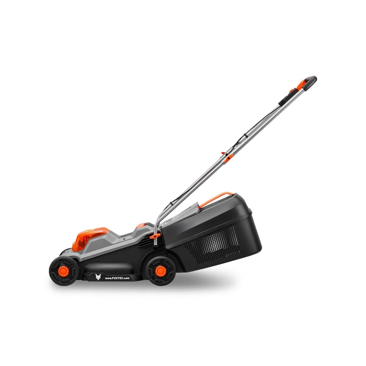 FUXTEC 20V Akumulatorowy zestaw ogrodowy FX-E1RM20ECO & FX-E1RT20 – kosiarka 30 cm, podkaszarka 25 cm, 2x2Ah akumulator + ladowarka, kosz 30 l