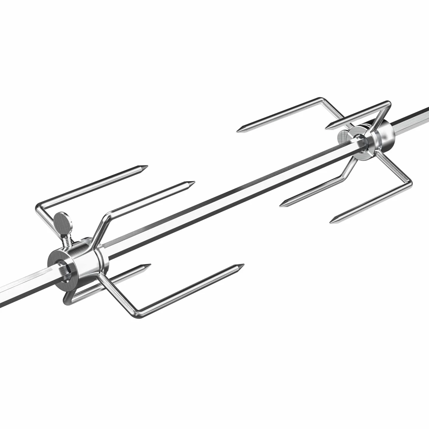 Onlyfire BRK-6032 Uniwersalny chromowany rożen obrotowy 100 cm, silnik ze stali nierdzewnej 220V-240V