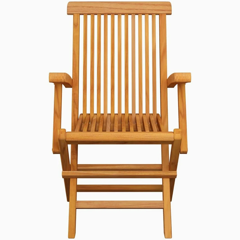 Krzesła ogrodowe z czerwonymi poduszkami, zestaw 6 sztuk, składane, odporne na warunki atmosferyczne, z drewna tekowego, na balkon, taras, meble ogrodowe z podłokietnikami, wygodne i stabilne