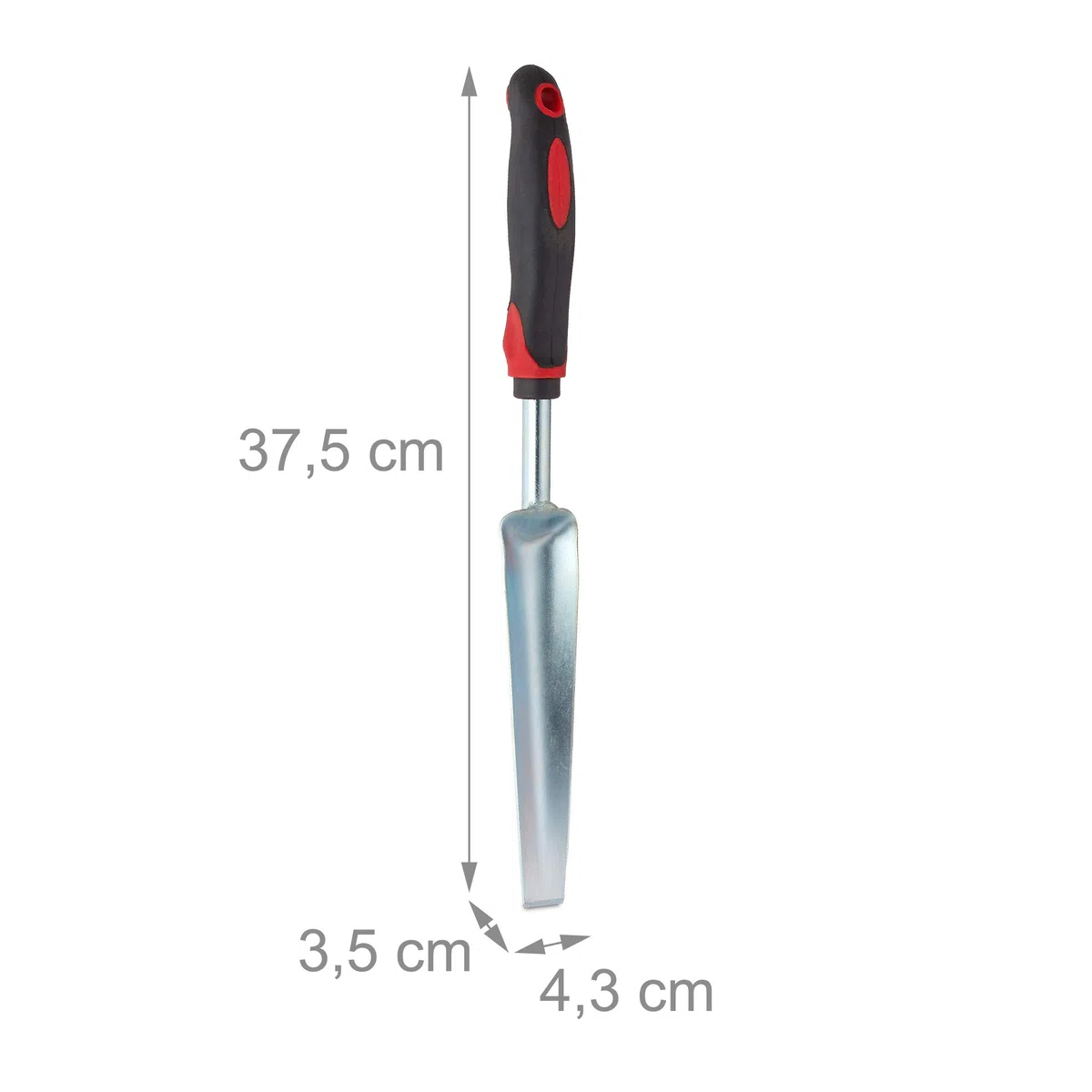 Relaxdays Weeder, wyrywacz do roślin do skutecznego usuwania chwastów, ergonomiczny uchwyt, długość: 37,5 cm, czarno-czerwony