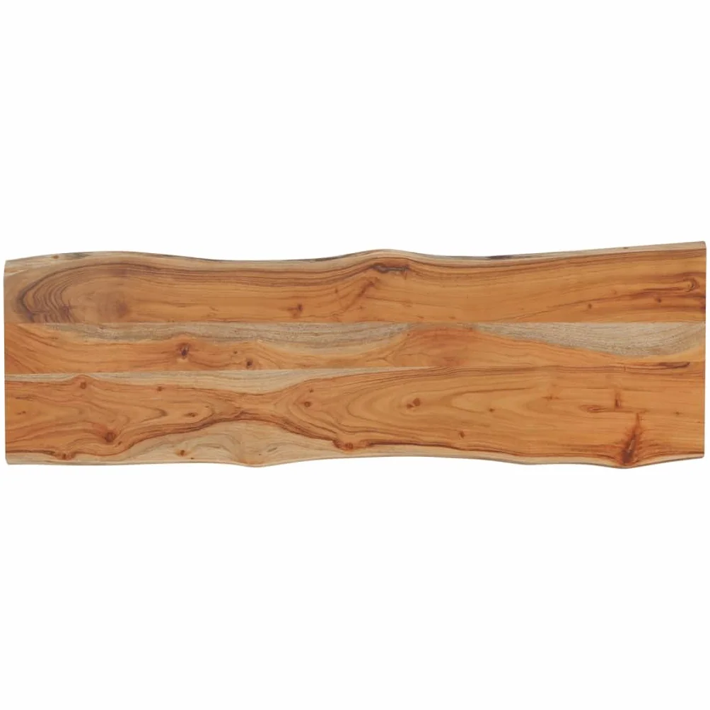 Blat do stołu 120x40x2,5cm drewno akacjowe naturalna krawędź