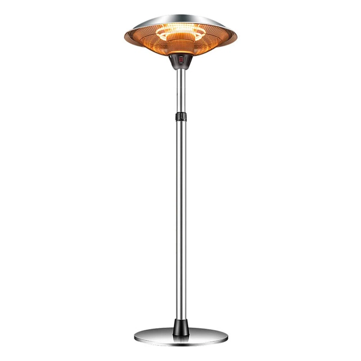Podgrzewacze tarasowe Przenośna zewnętrzna lampa grzewcza ze stali nierdzewnej 3 poziomy Regulowane grzejniki tarasowe do domu ogrodowego patio Patio Ogród Grzejniki tarasowe
