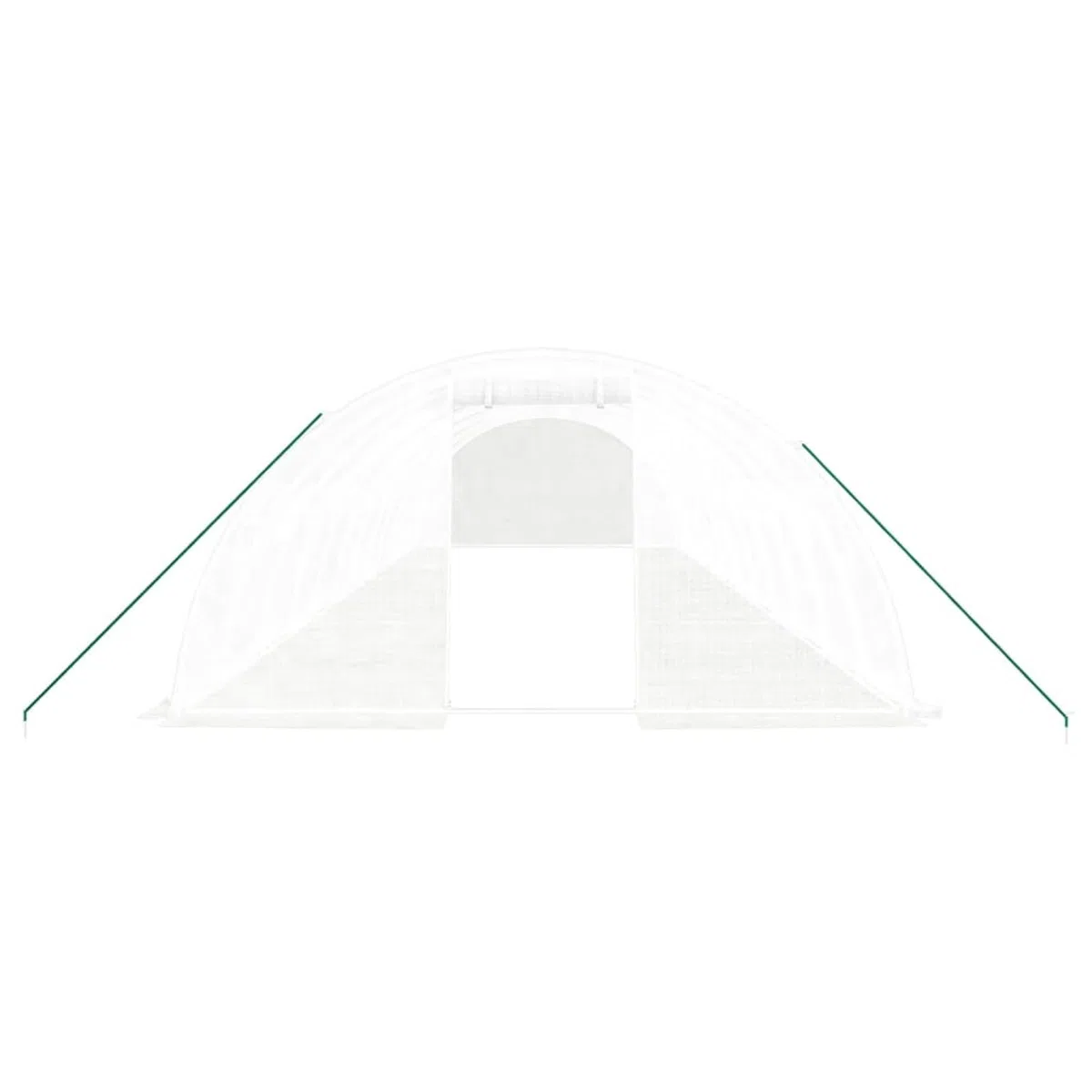 ShGaxin Szklarnia z białą stalową ramą 48 m² 12 x 4 x 2 m, szklarnia ogrodowa, szklarnia ogrodowa, szklarnia ogrodnicza, szklarnia ogrodnicza-3188076