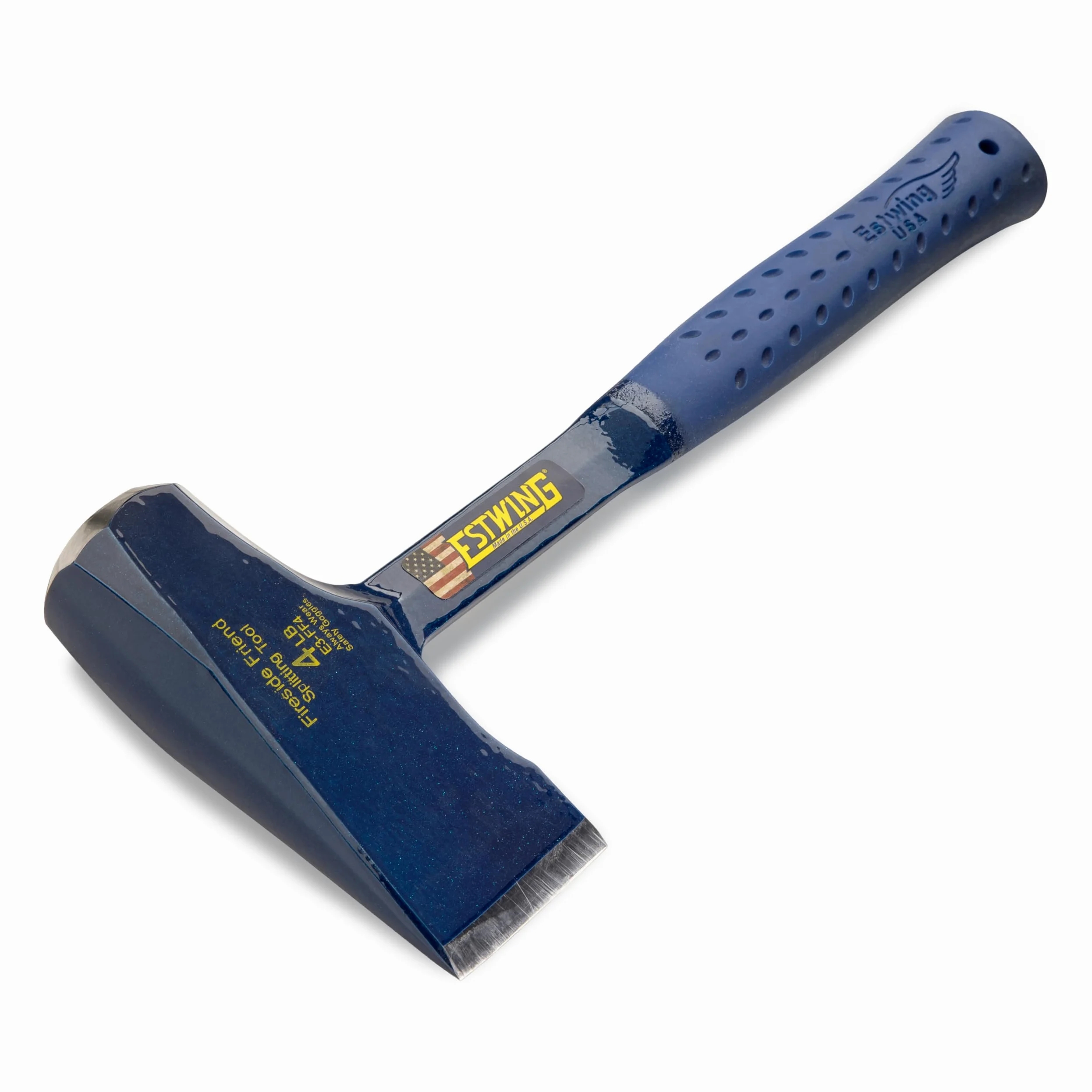 ESTWING Drewniany młotek łupany z uchwytem winylowym, 60 x 35 mm 1800 g, z nylonowym pokrowcem ochronnym