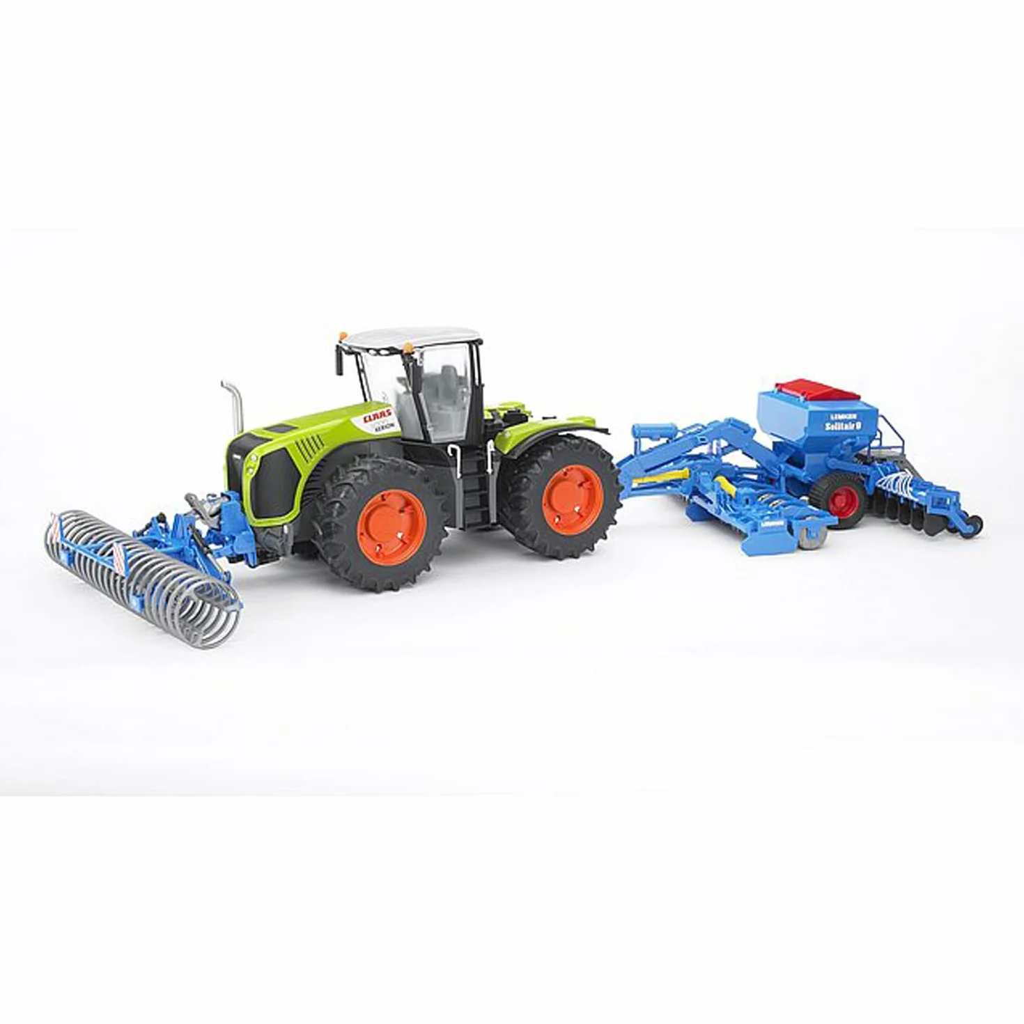 bruder 02222 - LEMKEN Frontpacker Vario Pack K, przyczepa do ciągnika, gospodarstwo rolne, rolnictwo