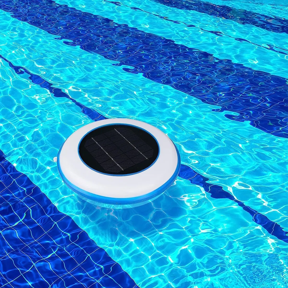 Solarny jonizator basenowy – zasilany energią słoneczną oczyszczacz wody i środek czyszczący do basenów i spa, idealny sprzęt do czyszczenia fontann