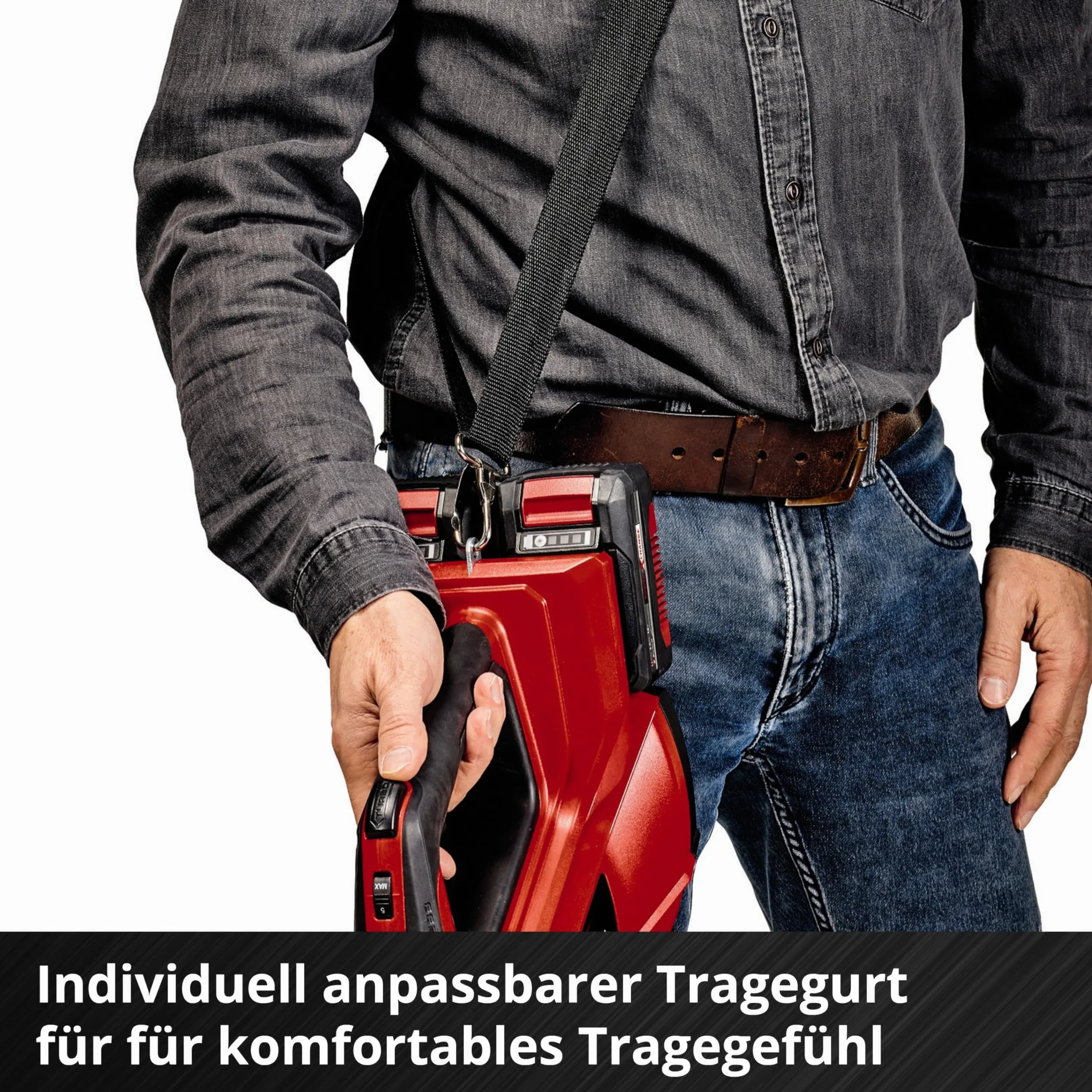 Einhell Profesjonalna akumulatorowa dmuchawa do liści GP-LB 36/210 Li E-Solo Power X-Change (litowo-jonowa, moc dmuchawy 816 m³/h, przełącznik turbo, 3-stopniowa + zdejmowana rura, bez akumulatora i ładowarki)