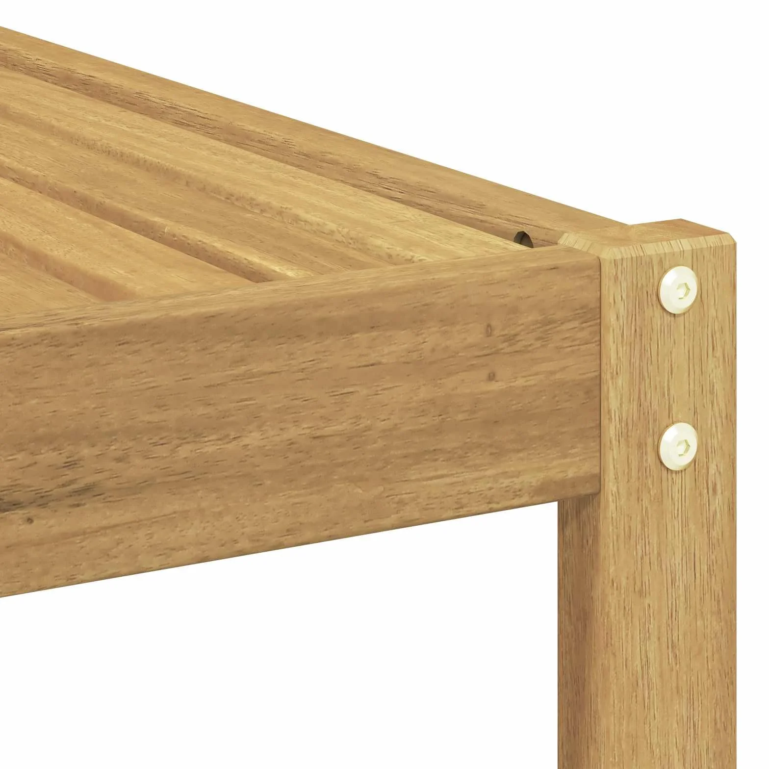 vidaXL Sofa końcowa na zewnątrz Biały 115 x 83 x 73 cm, Meble Ogrodowe na Balkon, Nowoczesny Modułowy Styl, Wytrzymały Relaks w Eleganckiej Formie
