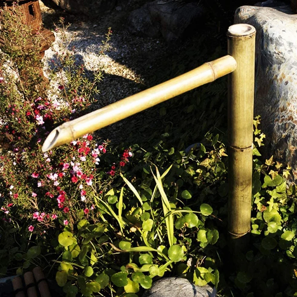 Ogrodowa dekoracja Fontanna Bambusa Feng Shui Plenerowa Fontanna Wody Japoński Garden Design Spout, Water Bamboo Feature Waterfall