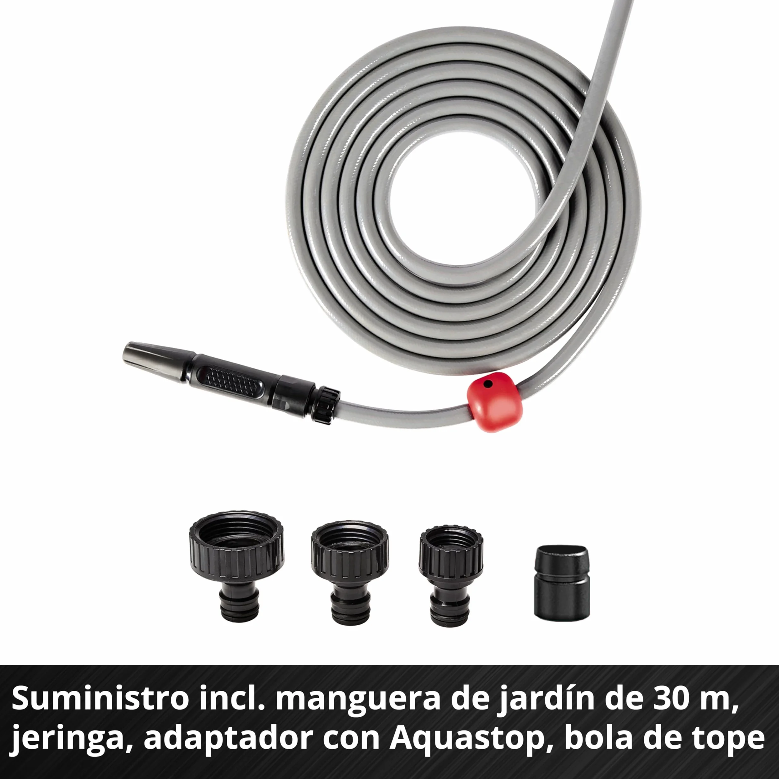 Einhell Bęben na wąż akumulatorowy GE-HR 18/30 Li-Solo Power X-Change (18 V, automatyczne nawijanie węża, obracany do 180°, uchwyt ścienny, wąż ogrodowy i strzykawka 30 m, bez akumulatora)