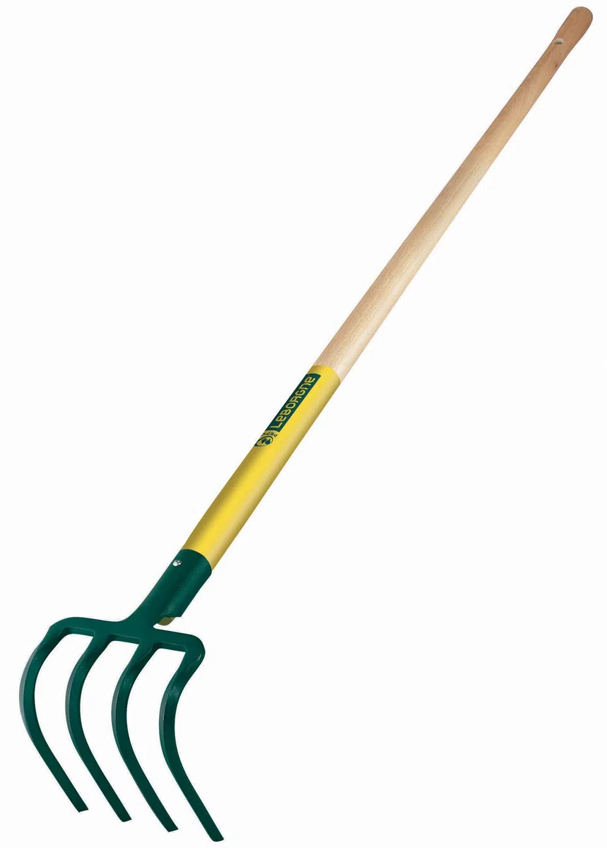 Leborgne Croc ogrodowy, 4 trójkątne zęby, szerokość: 17 cm, rękaw: 130 cm, kuta i hartowana stal