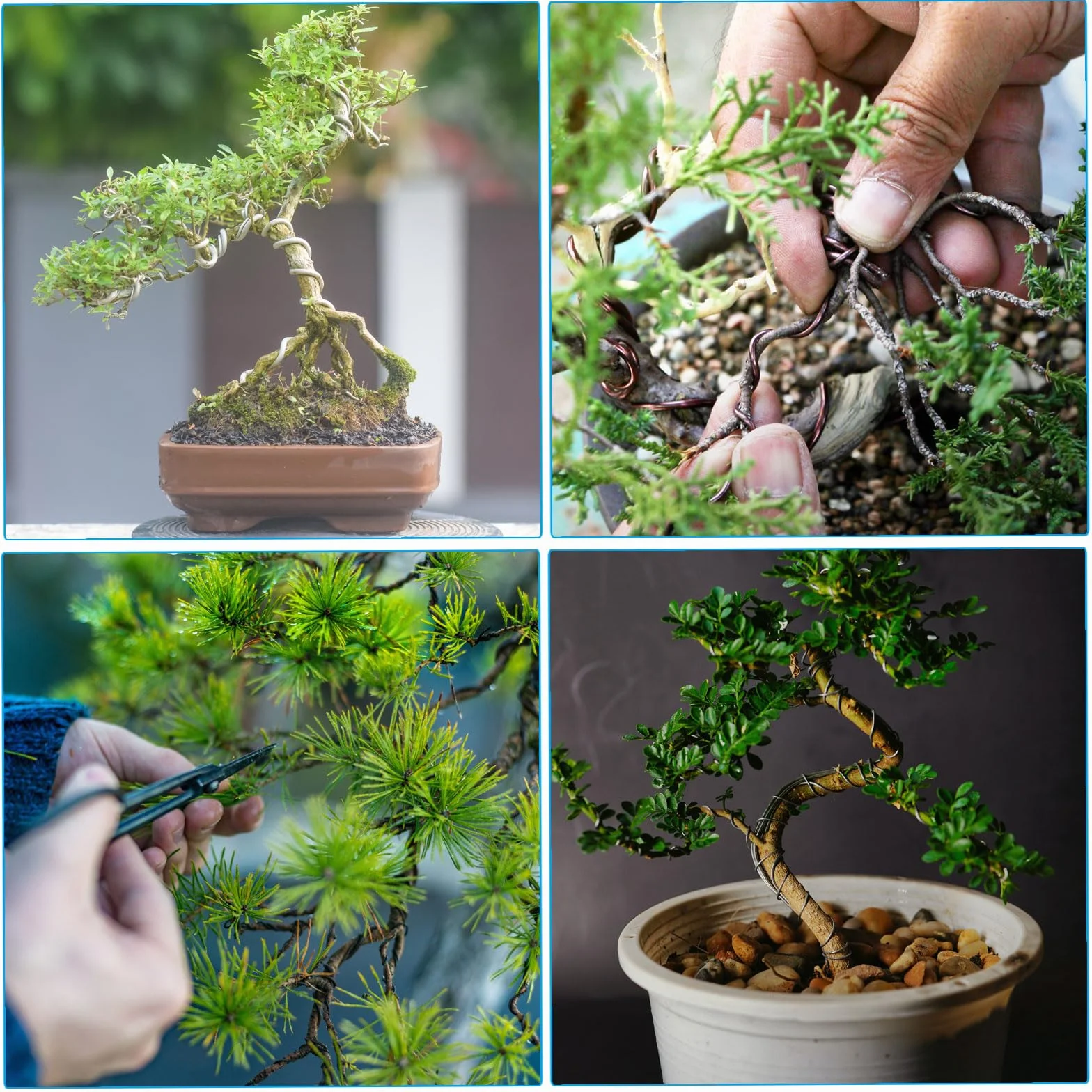 PATIKIL 5 mm x 15 stóp drut treningowy do bonsai, łodygi z drutu kwiatowego anodyzowane aluminiowe do mocowania gałęzi ogrodowych, brązowy