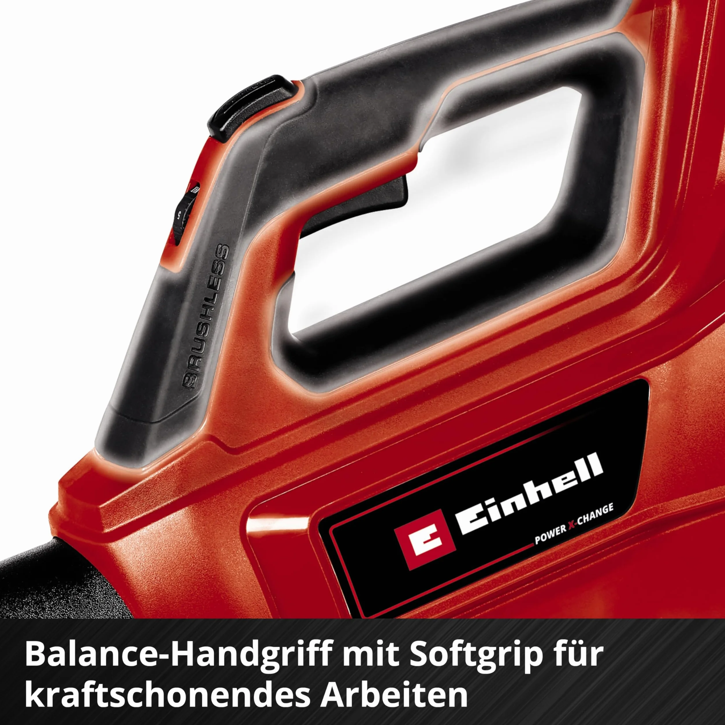 Einhell Profesjonalna akumulatorowa dmuchawa do liści GP-LB 36/210 Li E-Solo Power X-Change (litowo-jonowa, moc dmuchawy 816 m³/h, przełącznik turbo, 3-stopniowa + zdejmowana rura, bez akumulatora i ładowarki)