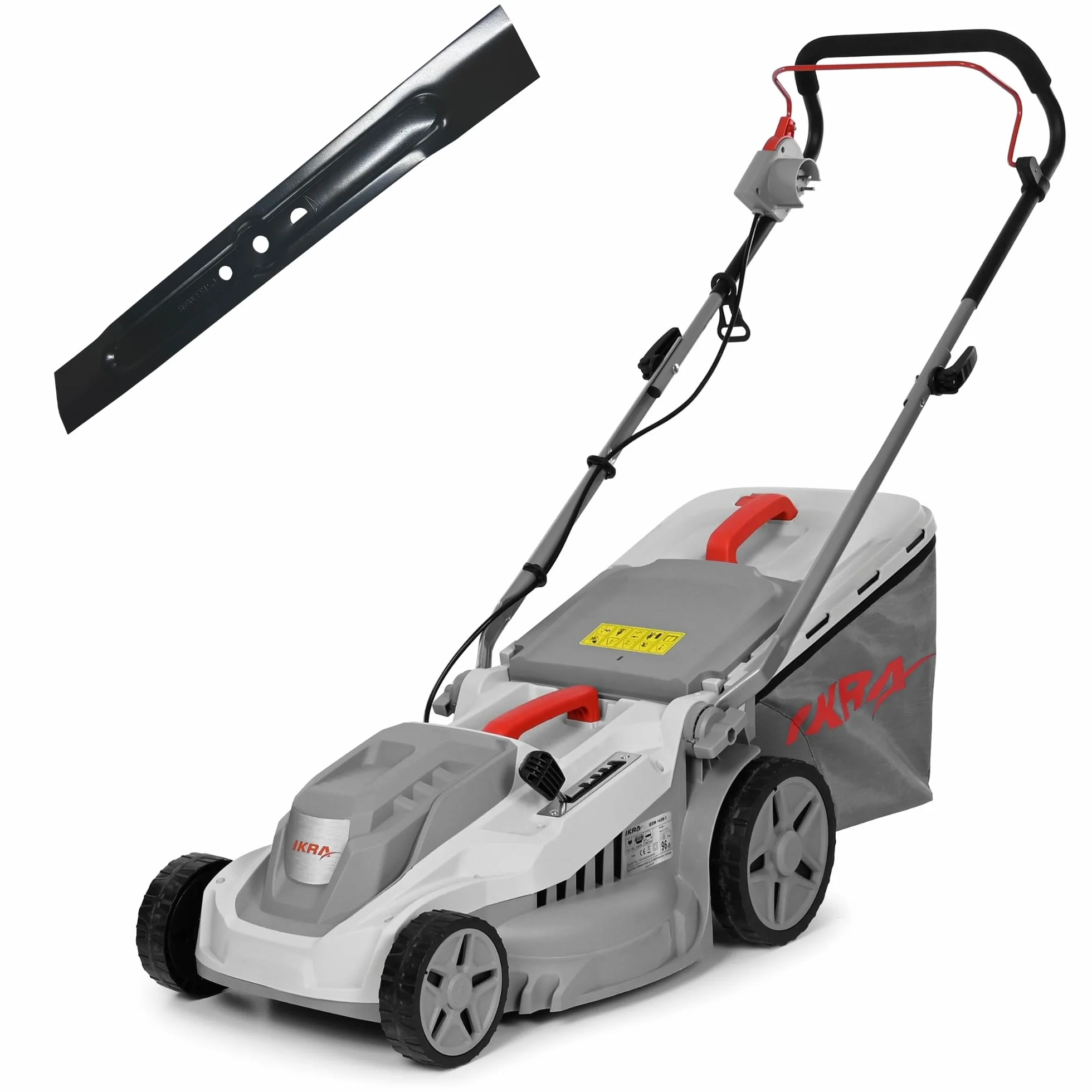IKRA kosiarka elektryczna IERM 1638 1600W 38cm wysokość koszenia 30-75mm