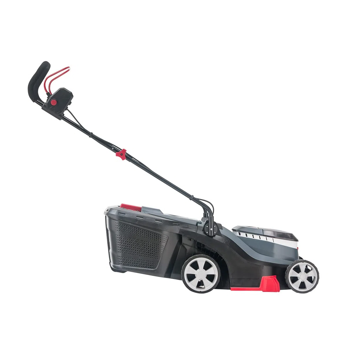AL-KO Kosiarka akumulatorowa 3.22 Li Easy, szerokość cięcia 32 cm, komora na maks. 2 akumulatory litowo-jonowe 18 V (2 x akumulator i ładowarka w zestawie), do powierzchni do 200 m², centralna