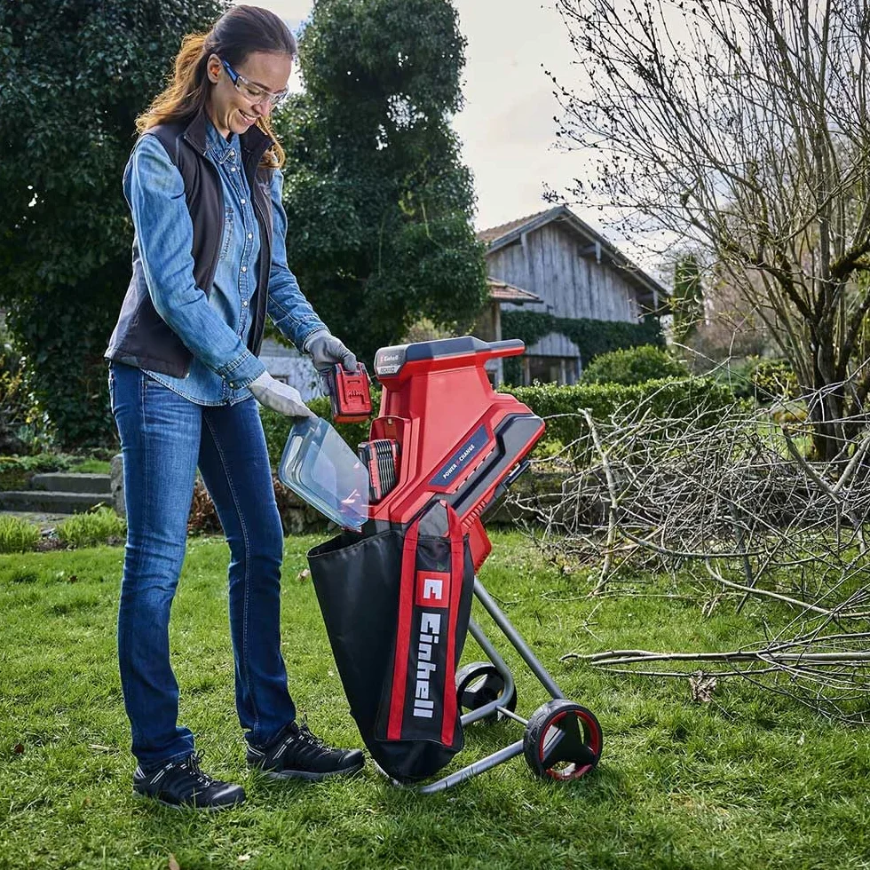 Einhell Redaxxo 36/25 Rozdrabniacz Gałęzi, Czerwony/Czarny