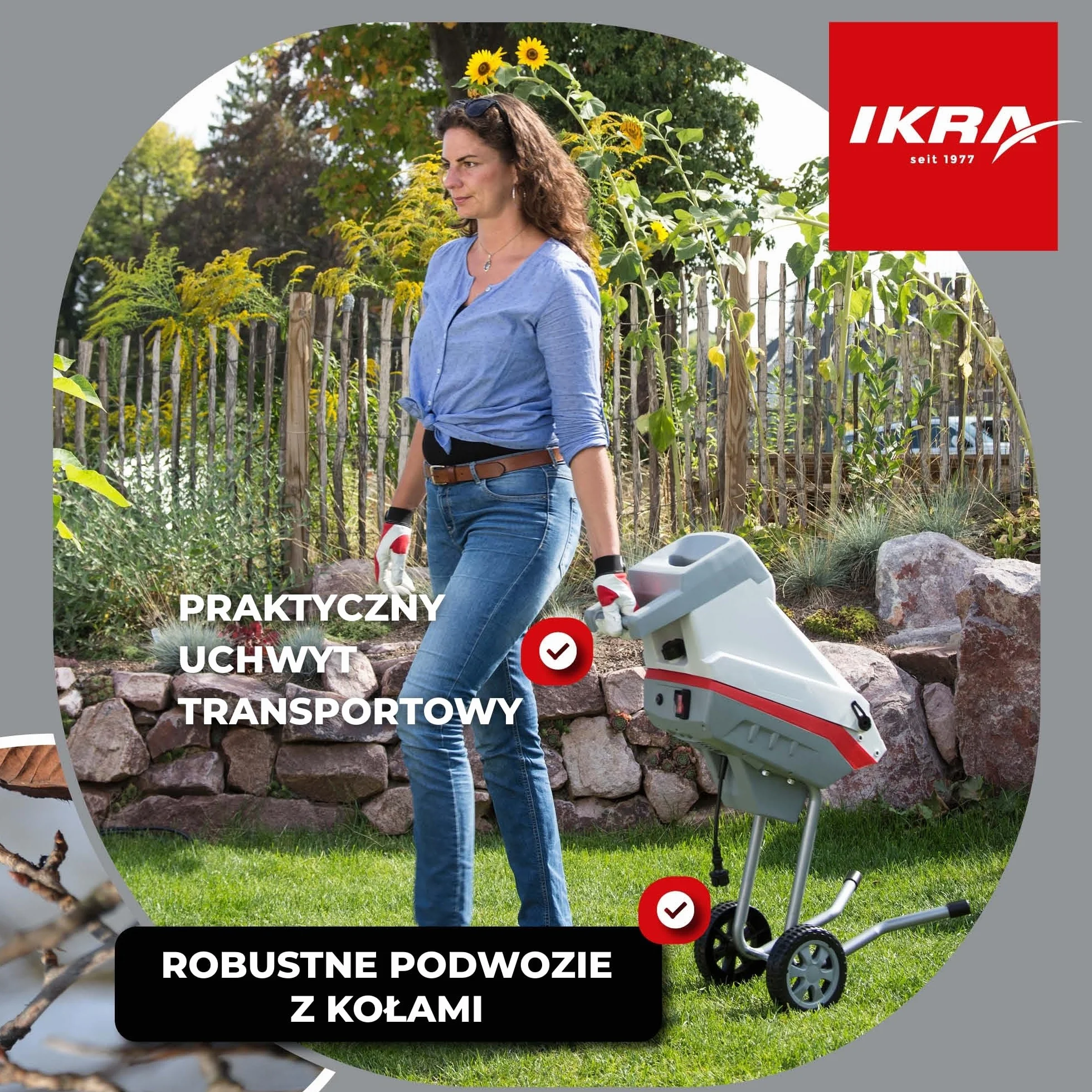 IKRA rozdrabniacz ogrodowy IMH 2500 2500W z torbą 45l