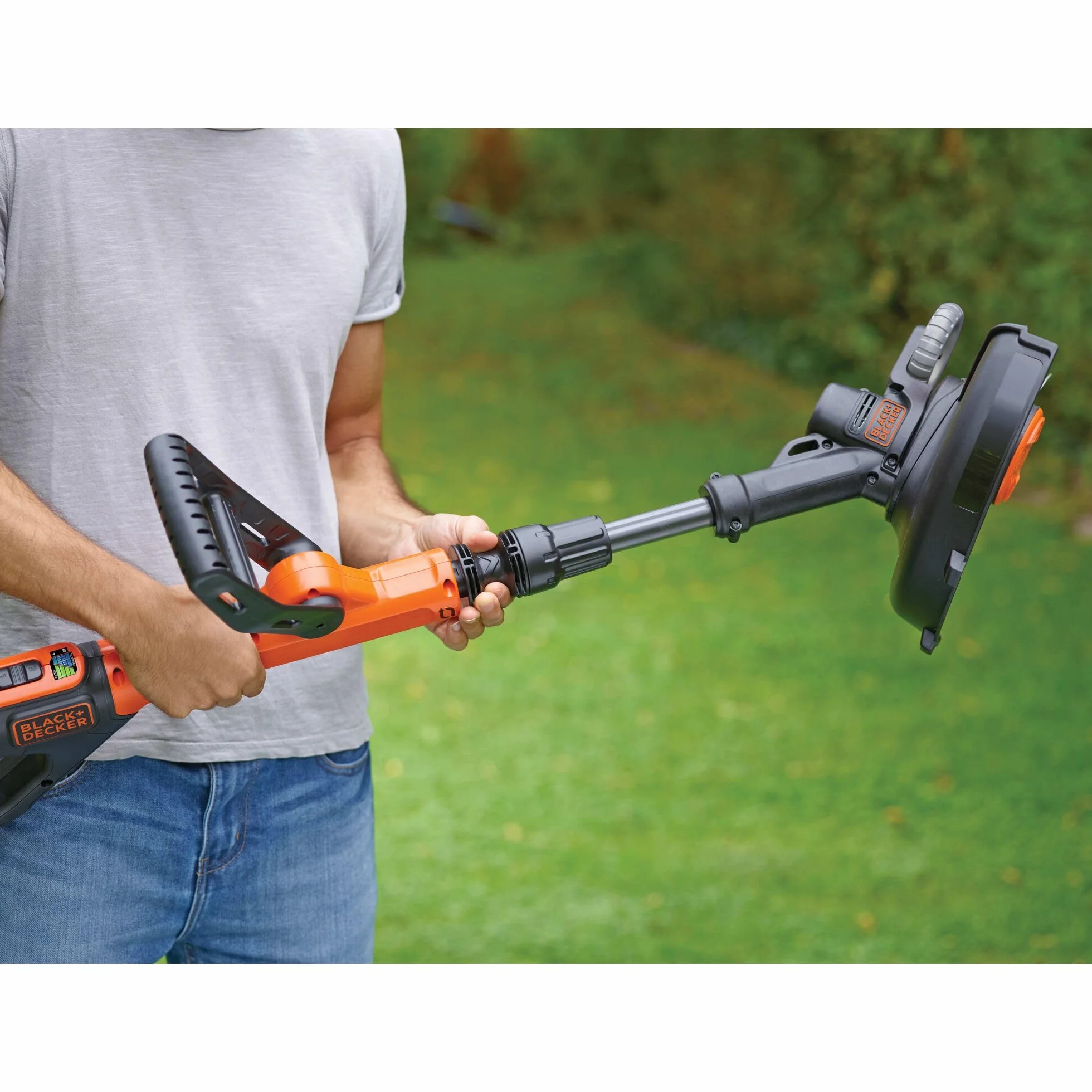 Black+Decker STC1820PCB-XJ Akumulatorowa Podkaszarka do Trawy, 18 V, Czarny, Pomarańczowy, Srebrny, 23.2 x 14 x 104.6 cm; 2.33 kg