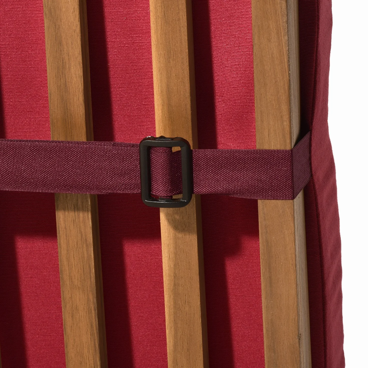 Beautissu materac poduszka na leżak LoftLux DC 175 x 45 x 5 cm Poducha na leżak ogrodowy ze zdejmowaną poszewką Czerwona