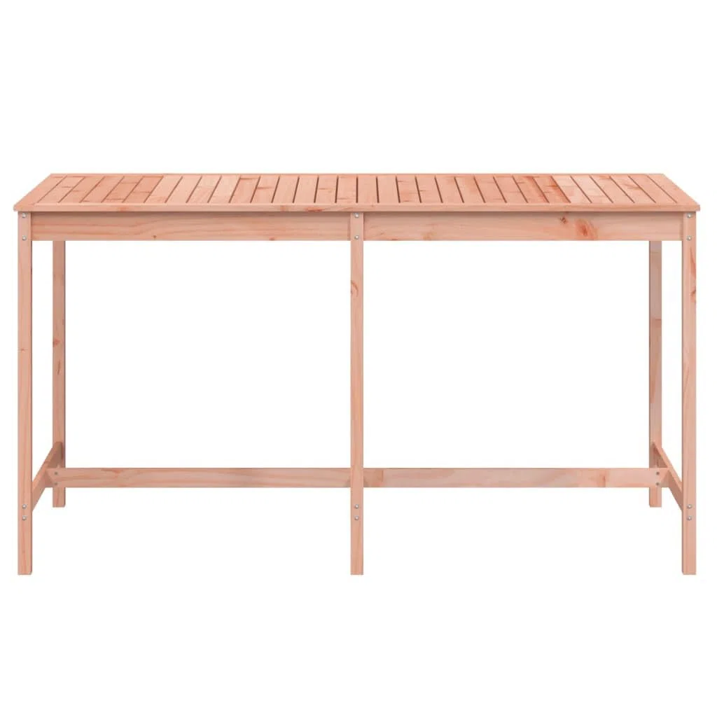 Klasyczny stół ogrodowy z litego drewna daglezji, 203,5 x 90 x 110 cm, stabilna drewniana rama na taras, balkon i do ogrodu, wytrzymały blat stołu do napojów i dekoracji