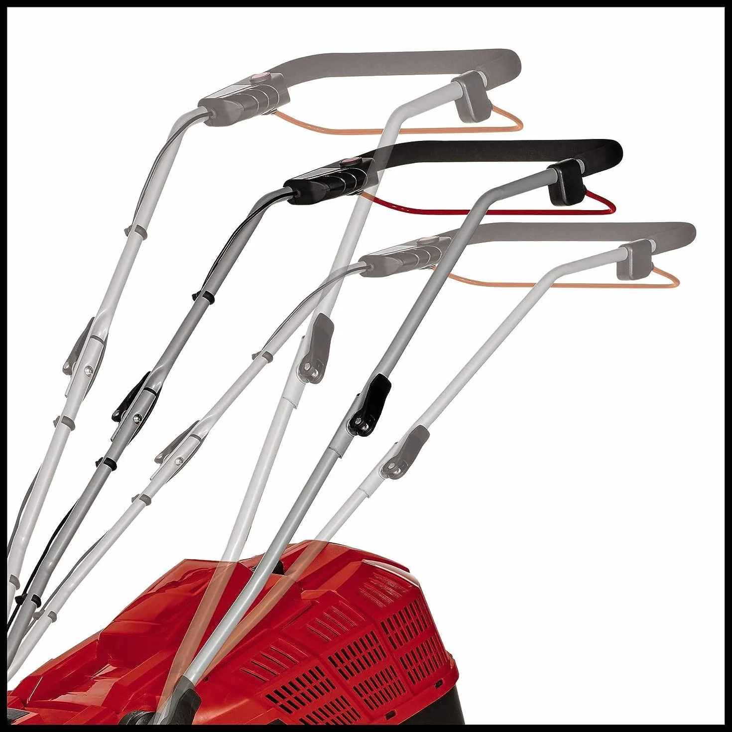 Einhell GE-CM 36/43 Li M-Solo Kosiarka, Czerwony/Czarny, 139 x 51,5 x 91 cm, 13,15 kg