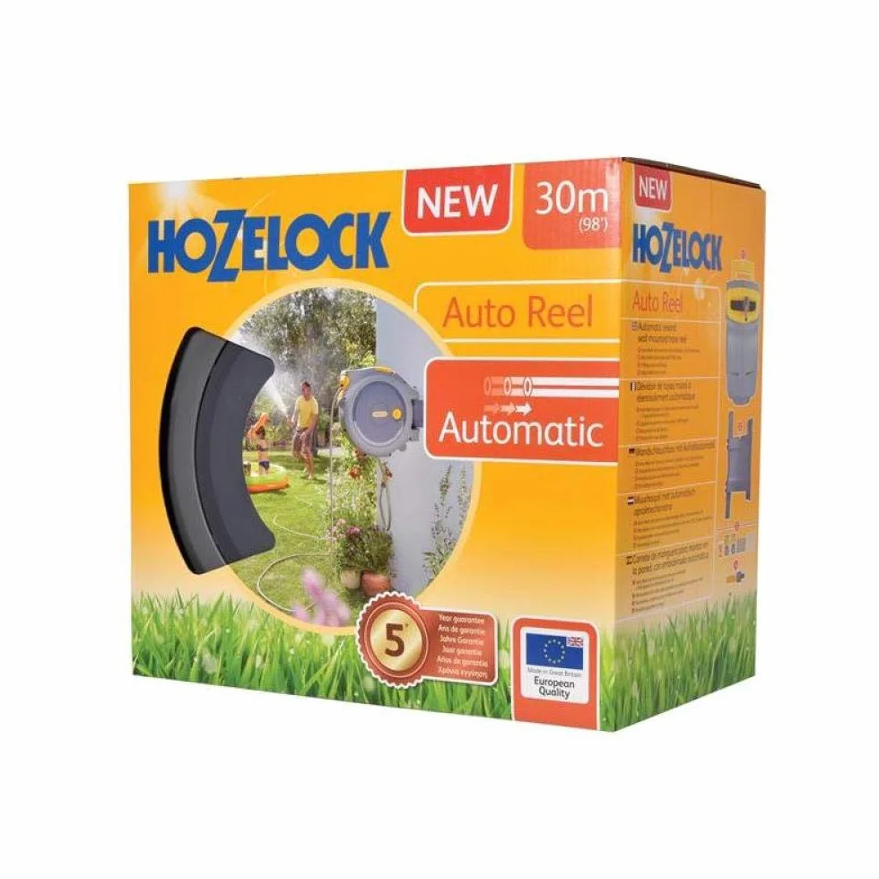 Hozelock Auto Reel 30 m Naścienny Bęben Węża Automatyczny Zestaw