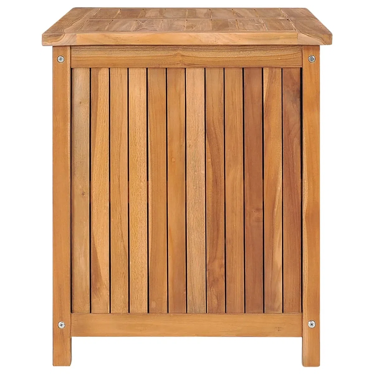 ShGaxin Schowek ogrodowy 90x50x58 cm Solidne drewno tekowe, pudełko do przechowywania ogrodu, skrzynia do przechowywania, pudełko do przechowywania, 384