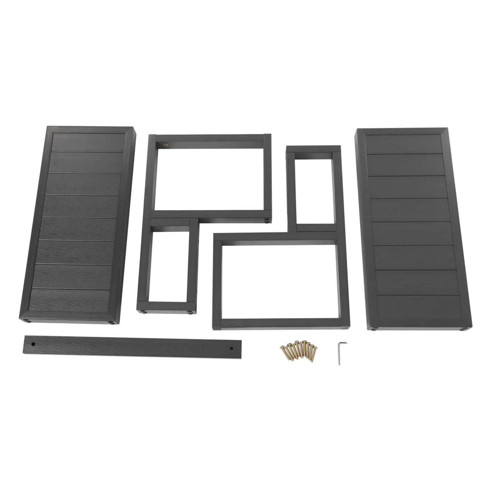 Czarne stopnie, schody z hydromasażem, 60 x 54 x 42,3 cm, do wanien z hydromasażem, domowych, spa, 60 x 54 x 42,3 cm