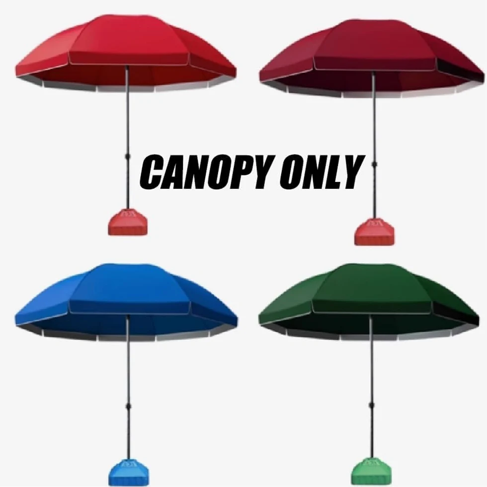 Okrągły pokrowiec na parasol tarasowy, zamiennik 3,0 m (10 stóp) - 50+ ochrona przed promieniowaniem UV do basenu i tarasu przydomowego - tkanina pasuje do parasoli od 2,2 m do 3,0 m, 8 żeber