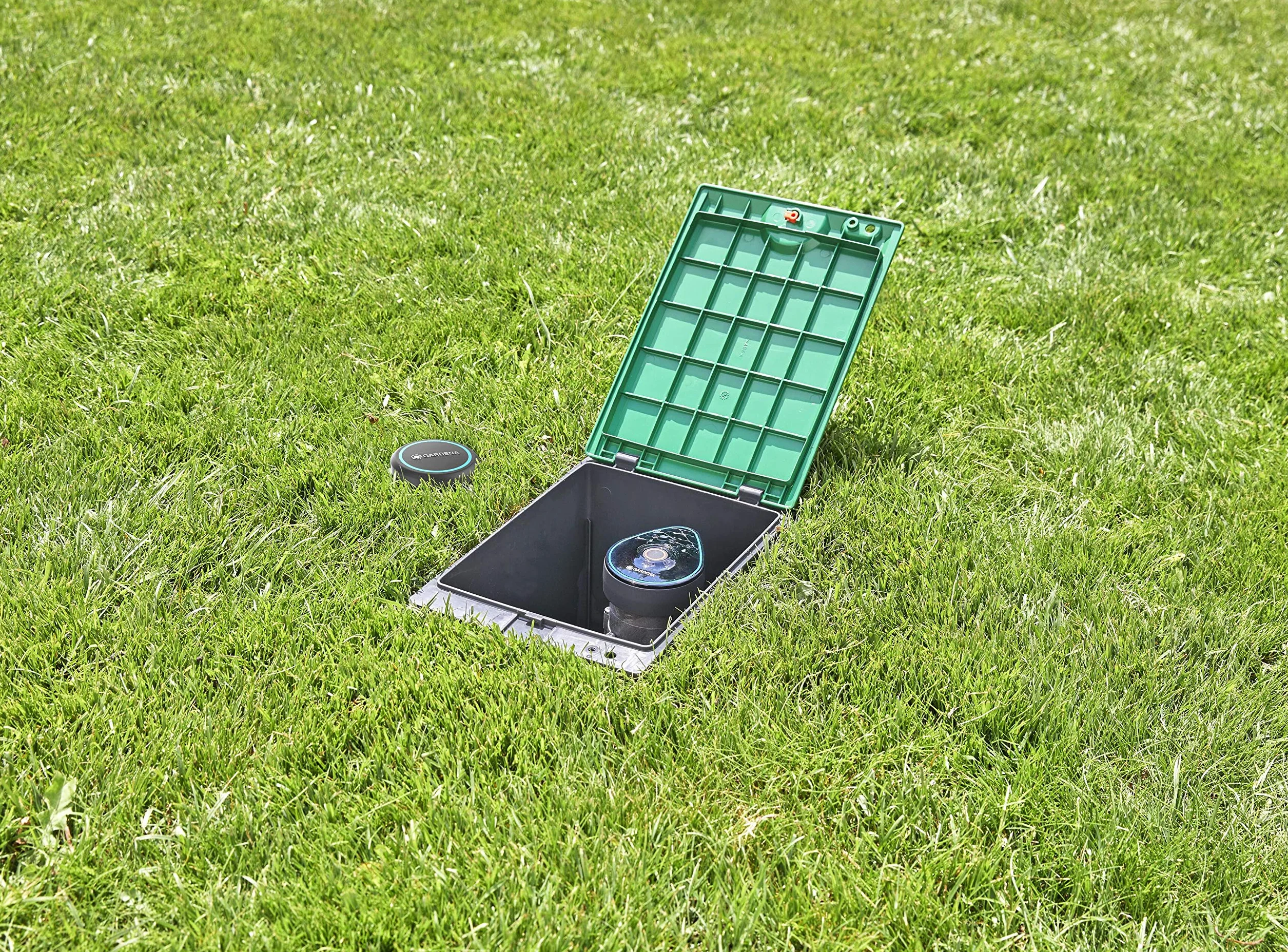Gardena zawór do nawadniania 9 V Bluetooth: Sterownik nawadniania programowalny za pomocą aplikacji Bluetooth, zasięg do 10 m, 6 niezależnych harmonogramów (01285-20)