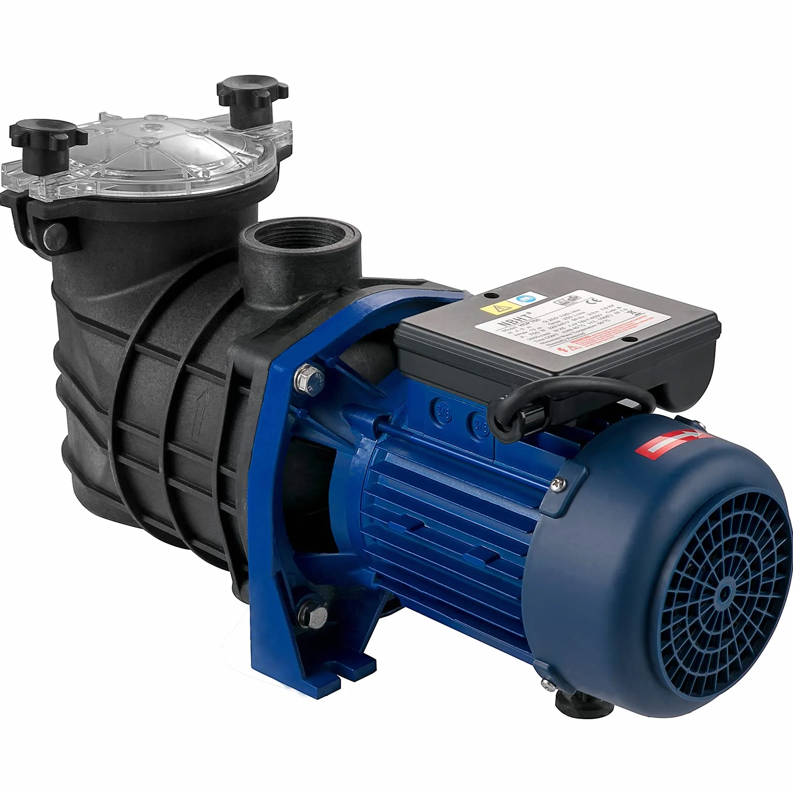 VEVOR Filtrująca Pompa Basenowa 15000 l/h 1 HP 750 W Maks. Wysokość Podnoszenia 14,5 m