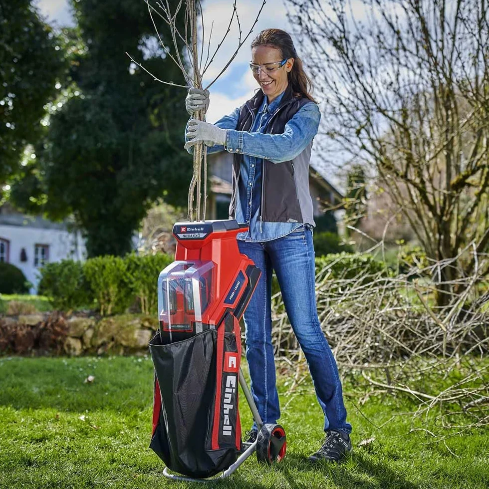 Einhell Redaxxo 36/25 Rozdrabniacz Gałęzi, Czerwony/Czarny
