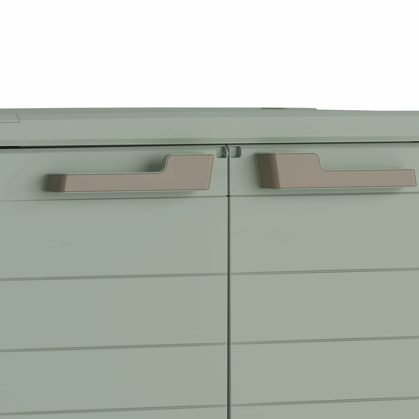 Keter Szafka Planet Outdoor Low Green 80 x 44 x 100 cm z regulowanymi półkami