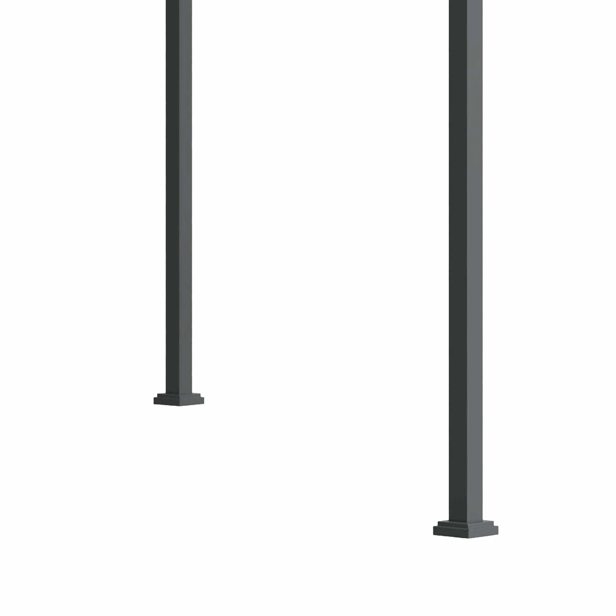 Outsunny Pergola Pawilon zadaszenie tarasu z rozsuwanym dachem, poliester czarny 298 x 213 x 222 cm