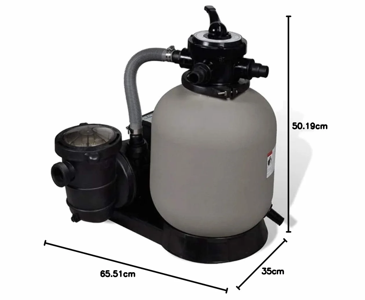 vidaXL Piaskowa pompa filtrująca, 600 W, 17000 L/h