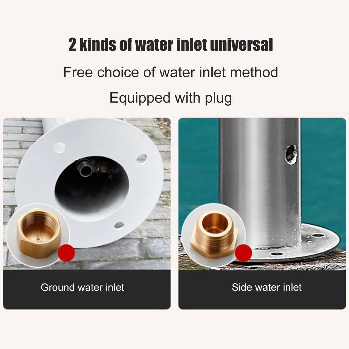 Zewnętrzna bateria kolumnowa wody z mosiężnym czopem bez mrozu hydrant ogrodowy wąż montowany na podłodze śliniak idealny do nawadniania mycia samochodu i użytkowania podwórka