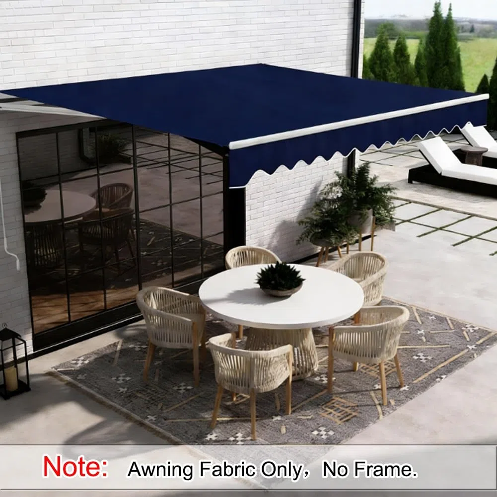 Wodoodporne zewnętrzne patio słońce i baldachim zastępczy płótno 2/2,4/3/4/5,5/6,1 m do restauracji, ogrodu, na dziedziniec (tylko tkanina)