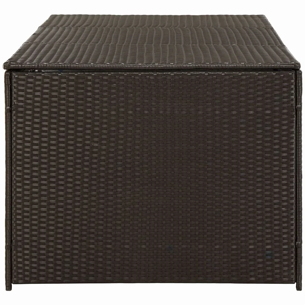 Skrzynia Ogrodowa Poly Rattan 100x50x50 cm Odporna na Pogodę z Wkładką PE