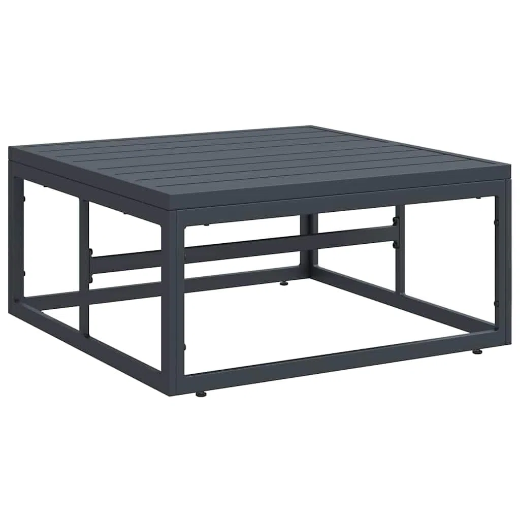 3-częściowy zestaw mebli ogrodowych, stal antracytowa, nowoczesny zestaw mebli outdoorowych na taras, balkon, odporny na warunki atmosferyczne, łatwy w pielęgnacji, stylowe siedzisko