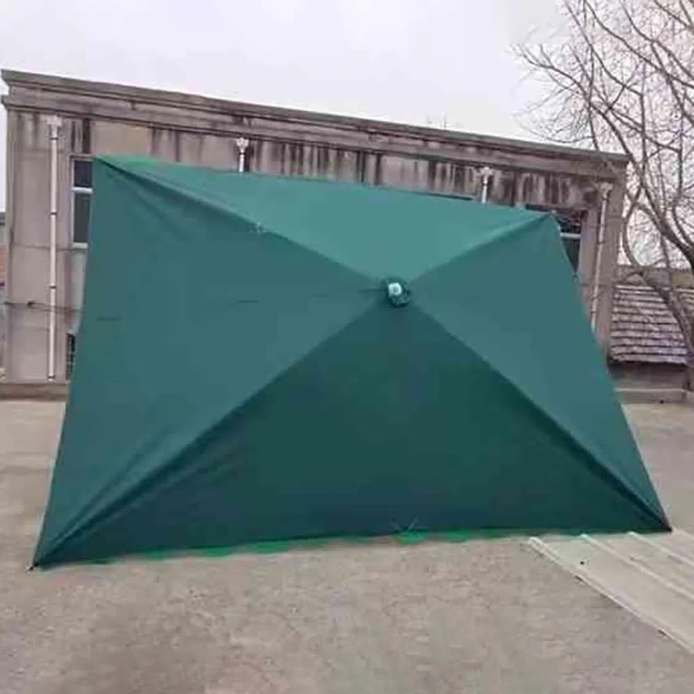 Prostokątny baldachim parasola 3 m x 2 m, zamiennik 6 żeber, pokrowiec na parasol na taras, trwały materiał parasola na balkon, taras i do ogrodu