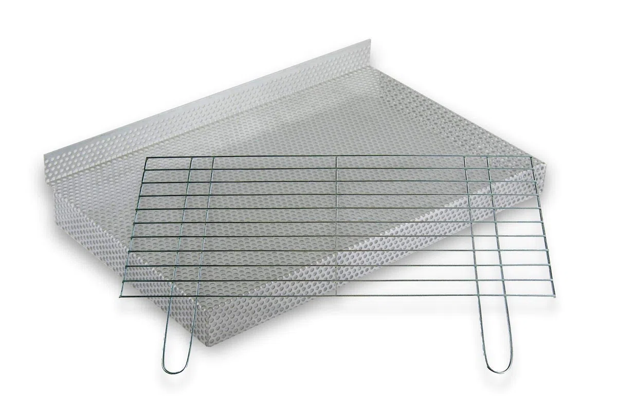 BitWa Ruszt do grillowania i ruszt na węgiel 70 x 30 cm w zestawie kominek do grilla