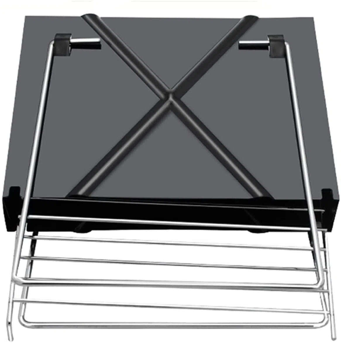 Grill Ogrodowy Grill Gazowy Przenośny Składany Mini Grill Ogrodowy Podwójny Grill Na Węgiel Drzewny