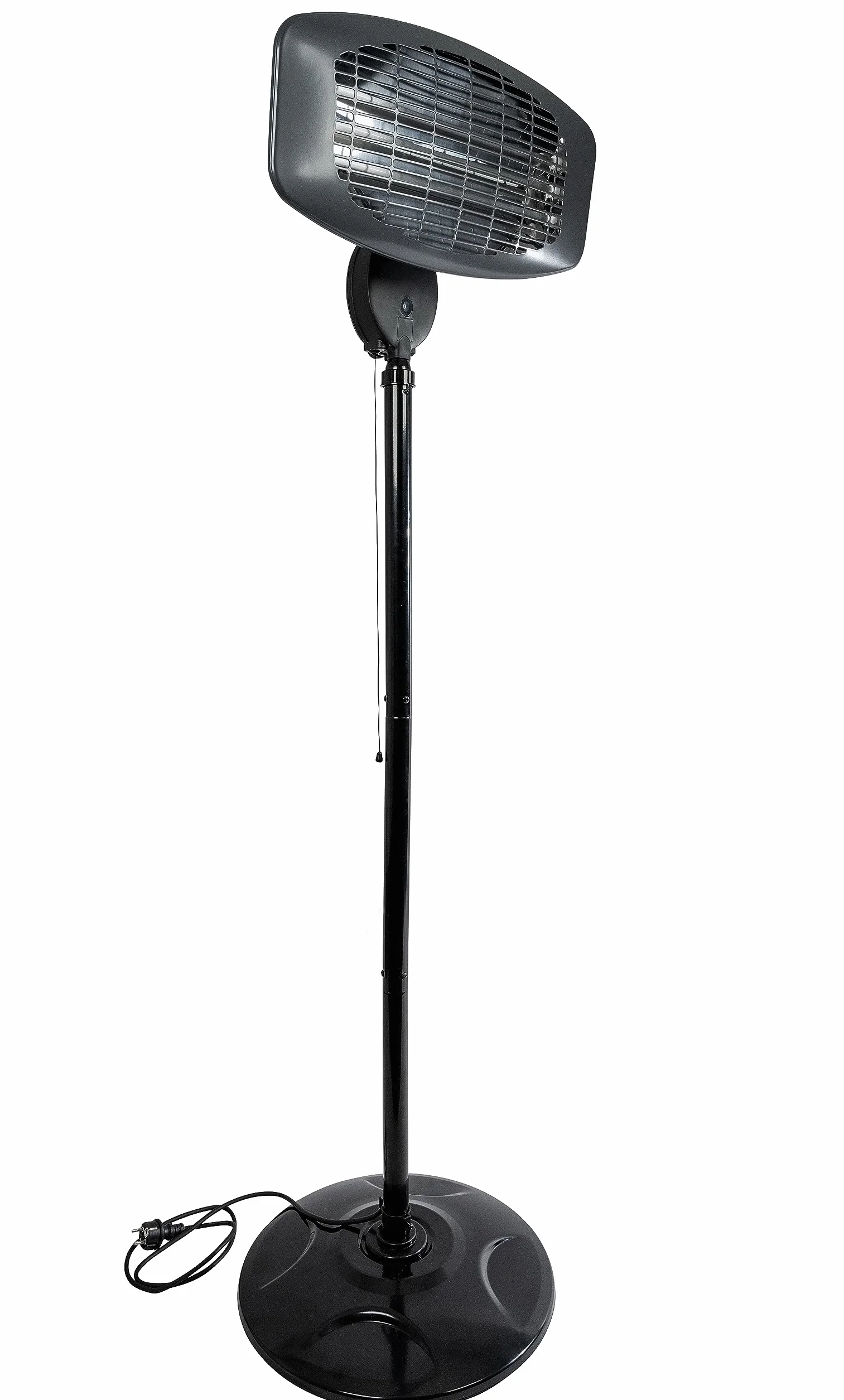 Güde Grzejnik stojący na podczerwień GIH 2000 (moc grzewcza 2000 W, 3 stopnie ogrzewania (650/1035/2000 W), 15 m³ maks. zdolność ogrzewania pomieszczeń, kwarcowe elementy grzejne, duża podstawa i