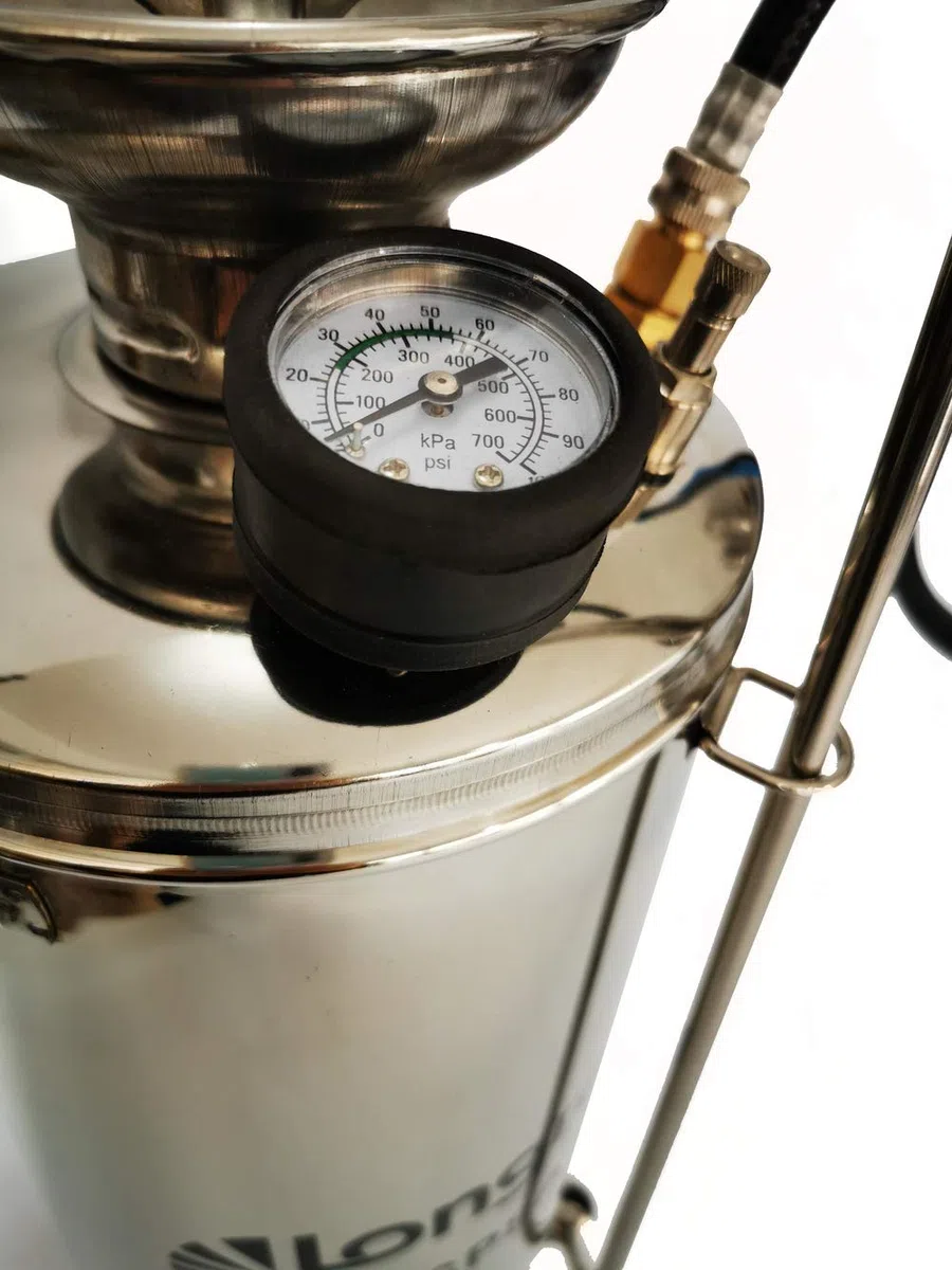 Longray SP8A spryskiwacz ze stali nierdzewnej, 6,5 l, metaliczny