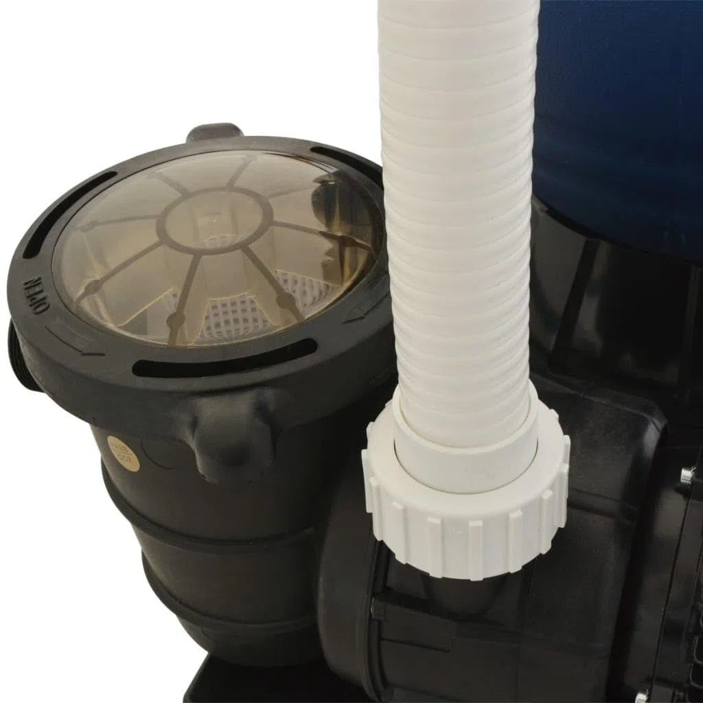 Pompa z filtrem piaskowym, 1000 W, 16 800 l/h, XL do basenów, jacuzzi spa, wkład filtrujący, akcesoria do pompy, część zamienna, do czyszczenia basenów, ogrodu, na zewnątrz, piaskownica