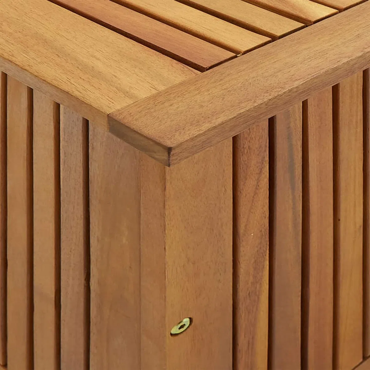 ShGaxin Schowek ogrodowy, zewnętrzna Arcon, Baul Garden Storage, ogrodowa skrzynia, skrzynia ogrodowa na zewnątrz, akacja lite drewno 90x50x58 cm