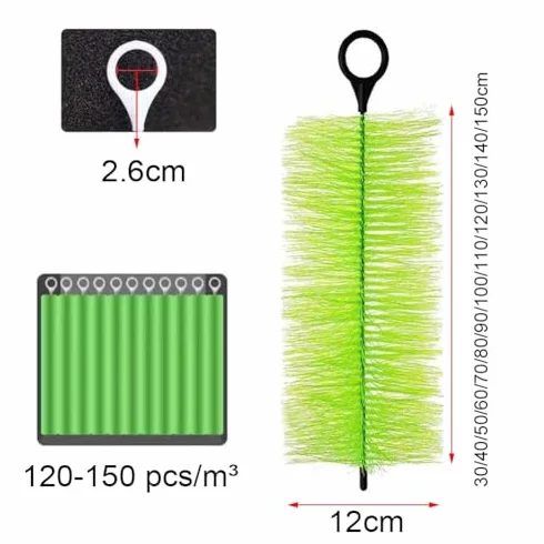 Szczotki filtrujące do stawu koi 0,3-1,5 m (150 cm)