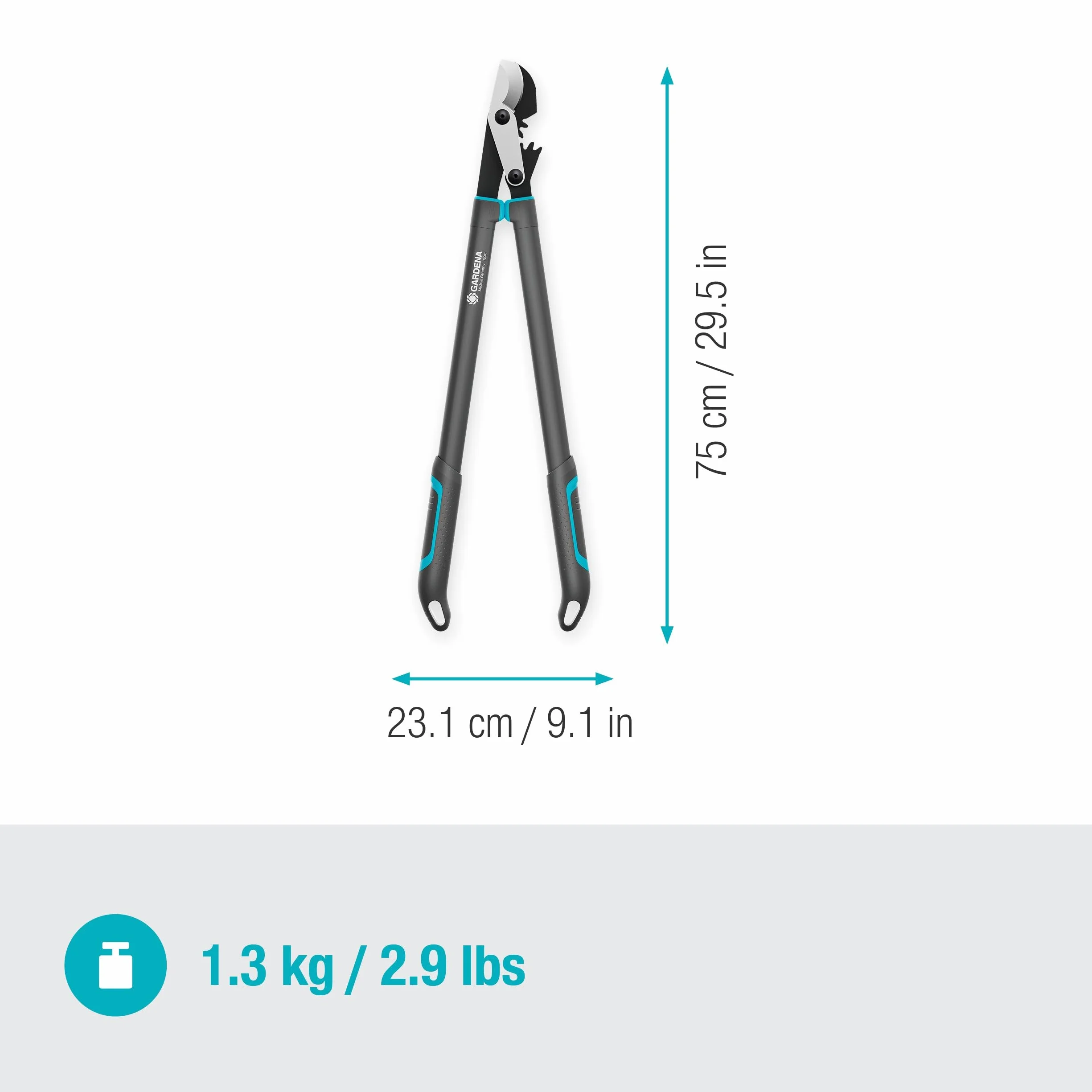 Gardena Sekator EnergyCut Pro L, nożyce do przycinania obejściowego, średnica cięcia 50 mm, precyzyjnie szlifowane ostrza